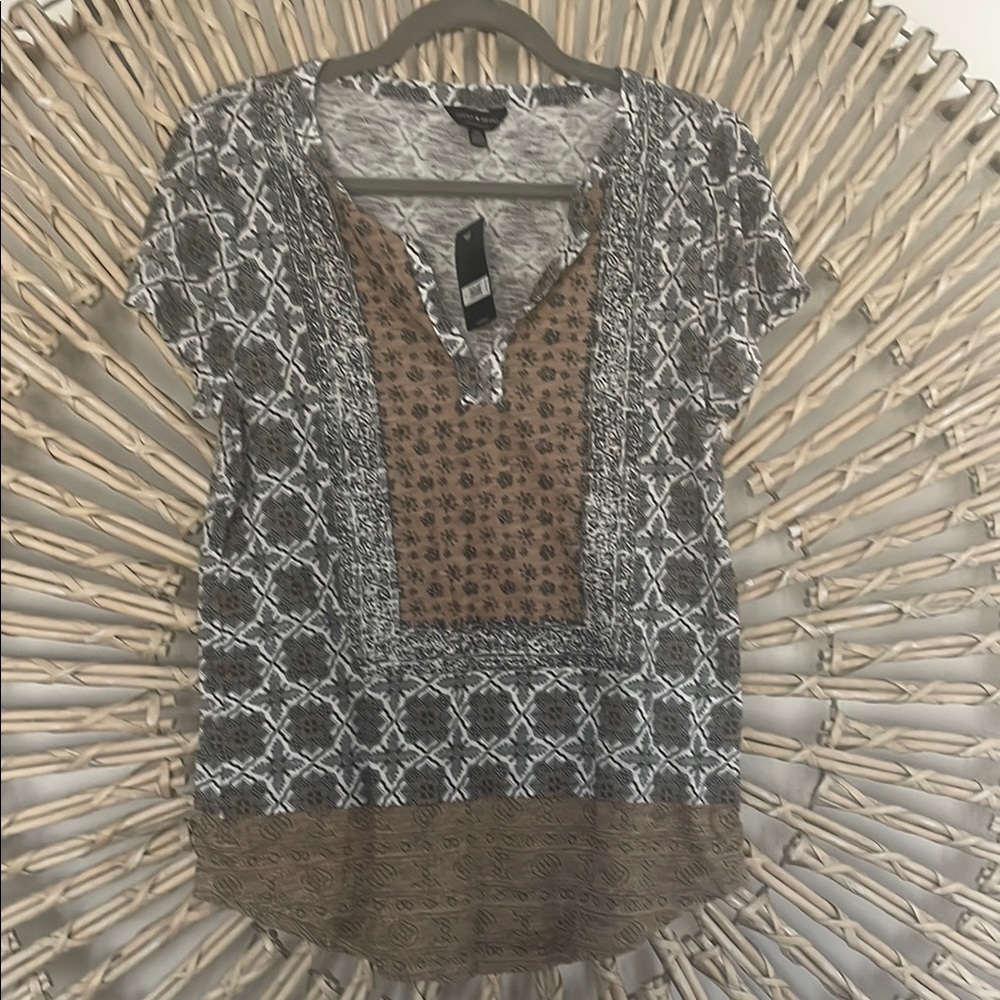 Women's Multicolor Patterned Top